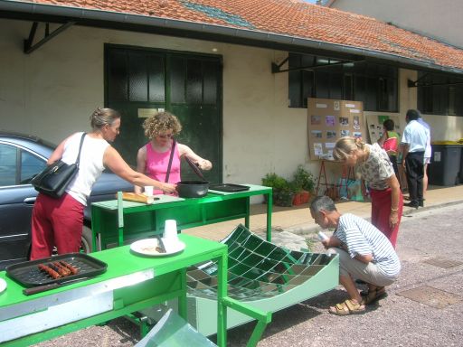 Dmonstration en Normandie de la table solaire